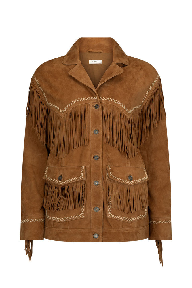 Fearless Heart Suede Fringe Jacket