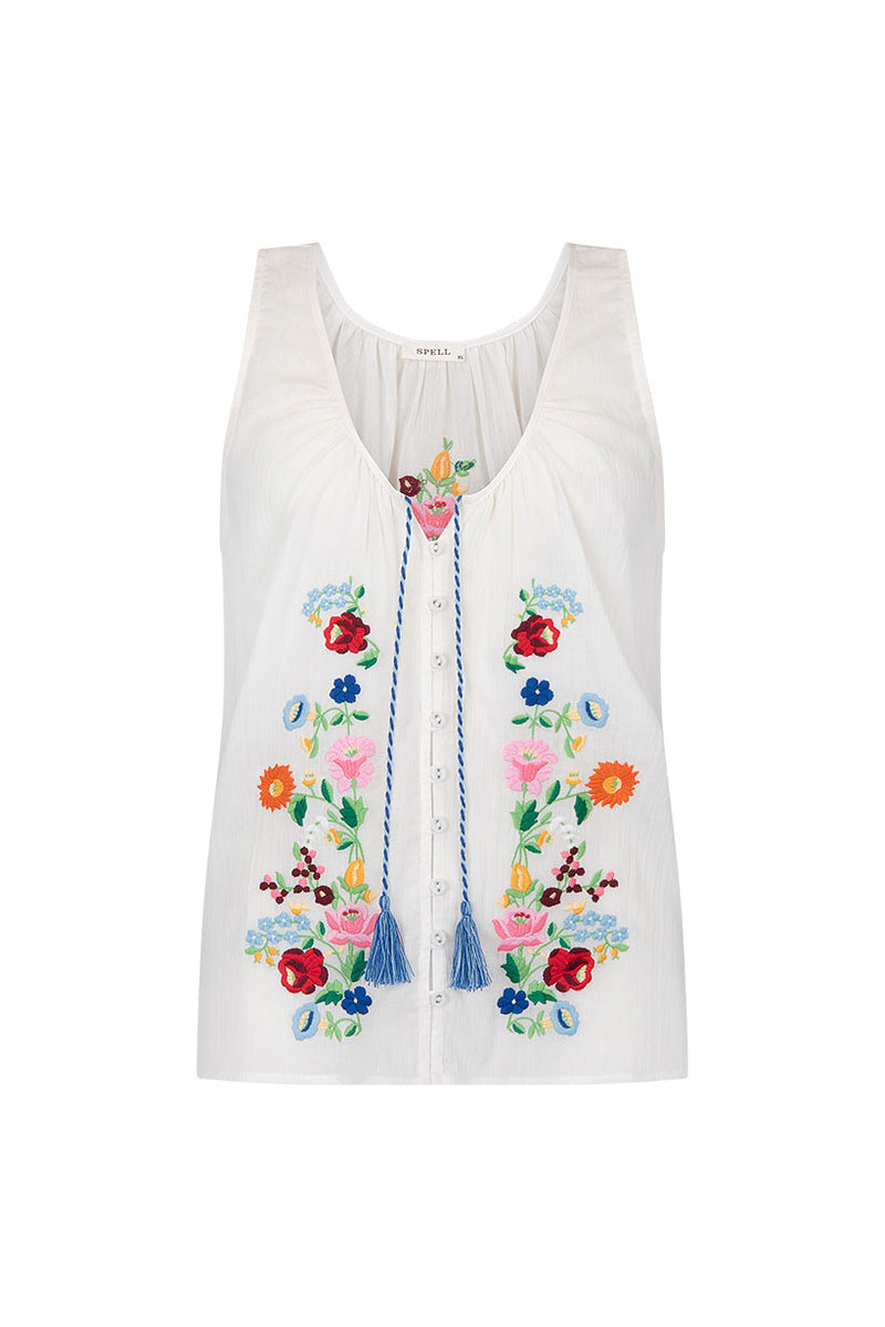 Florapaloosa Embroidered Cami