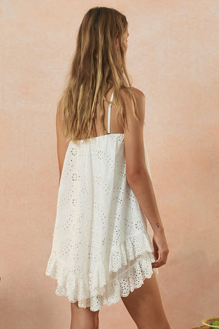 yaya-lace-scarf-mini-dress