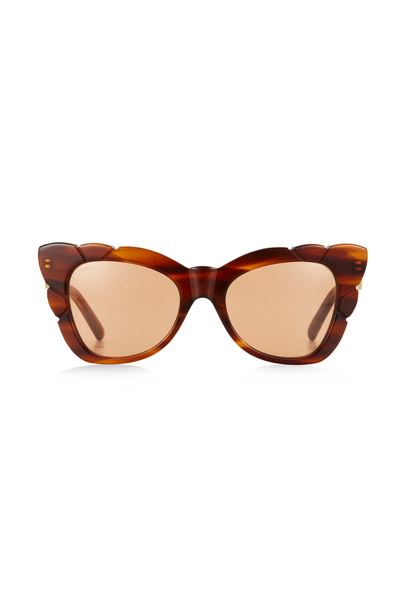 Marilyn with Solid Amber Lens Sunglasses